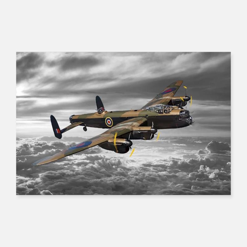 Avro Lancaster Poster 12" x 8" (30x20 cm)
