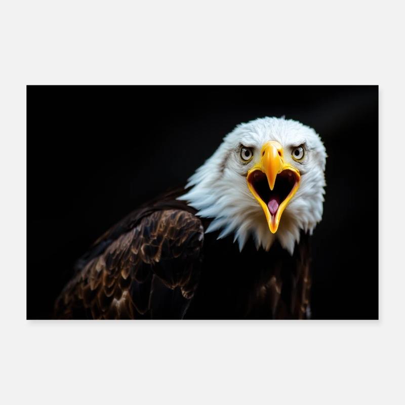 Wütender Adler Blick Poster 30x20 cm
