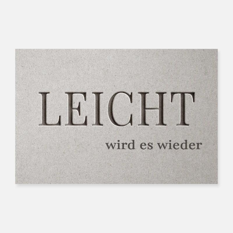 LEICHT wird es wieder Poster 30x20 cm