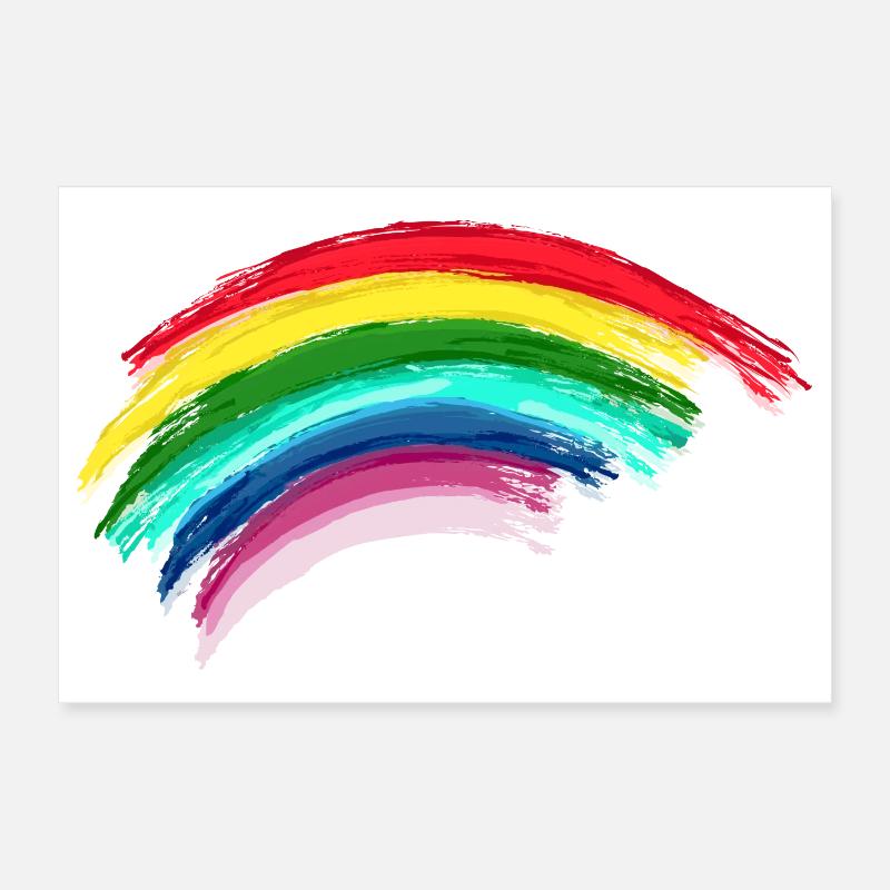 Rainbow Regenbogen Hope Poster 30x20 cm