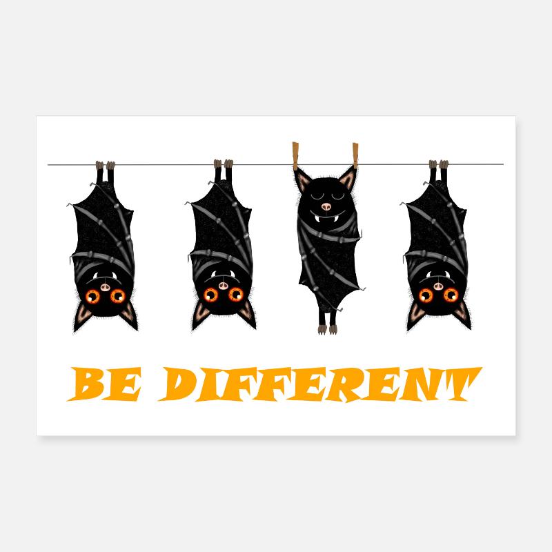 BE DIFFERENT Poster 12" x 8" (30x20 cm)