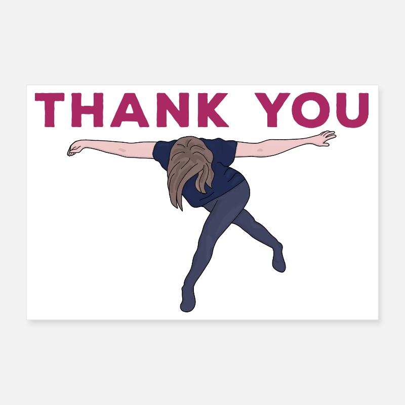 Merci de mème drôle Poster 30 x 20 cm