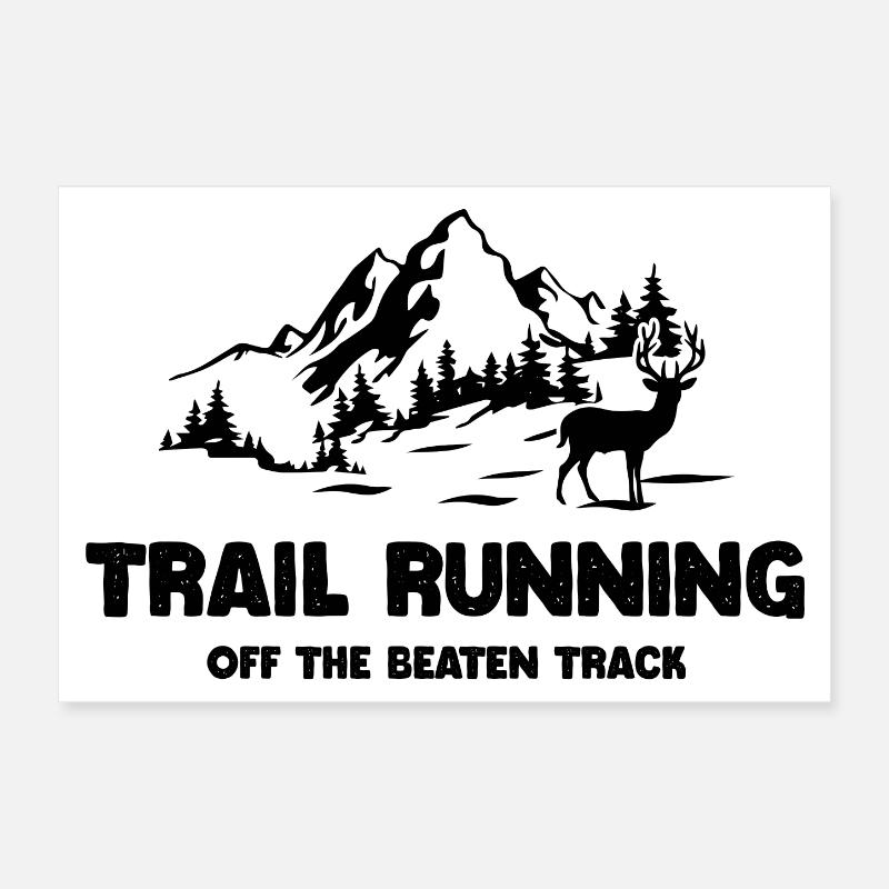 Trail Running - Hors des sentiers battus Poster 30 x 20 cm