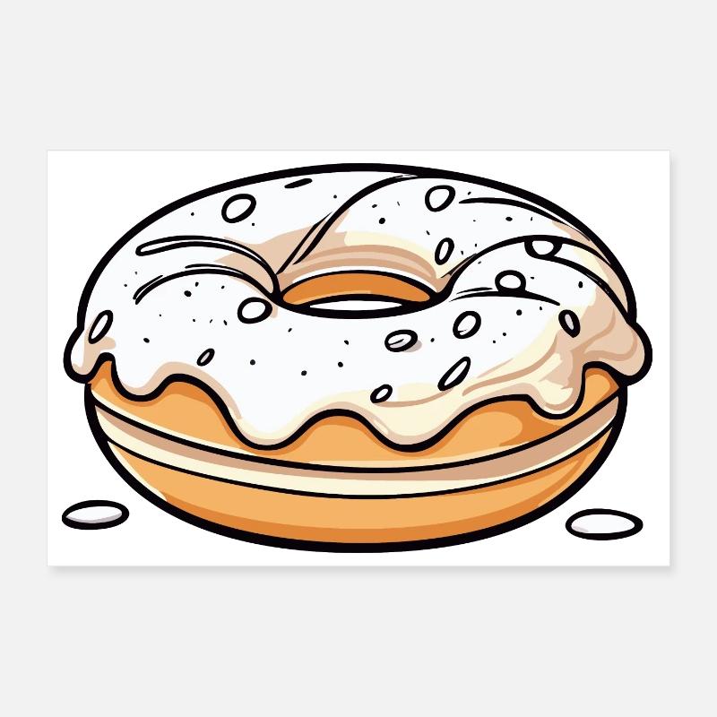 Doughnut Poster 12" x 8" (30x20 cm)