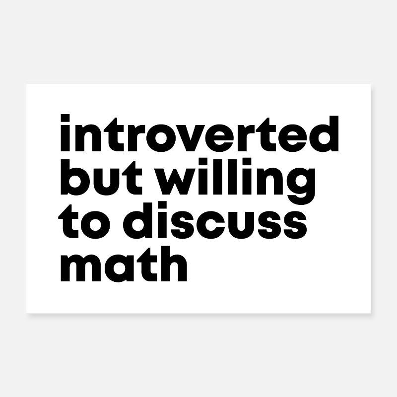 mathématiques Poster 30 x 20 cm