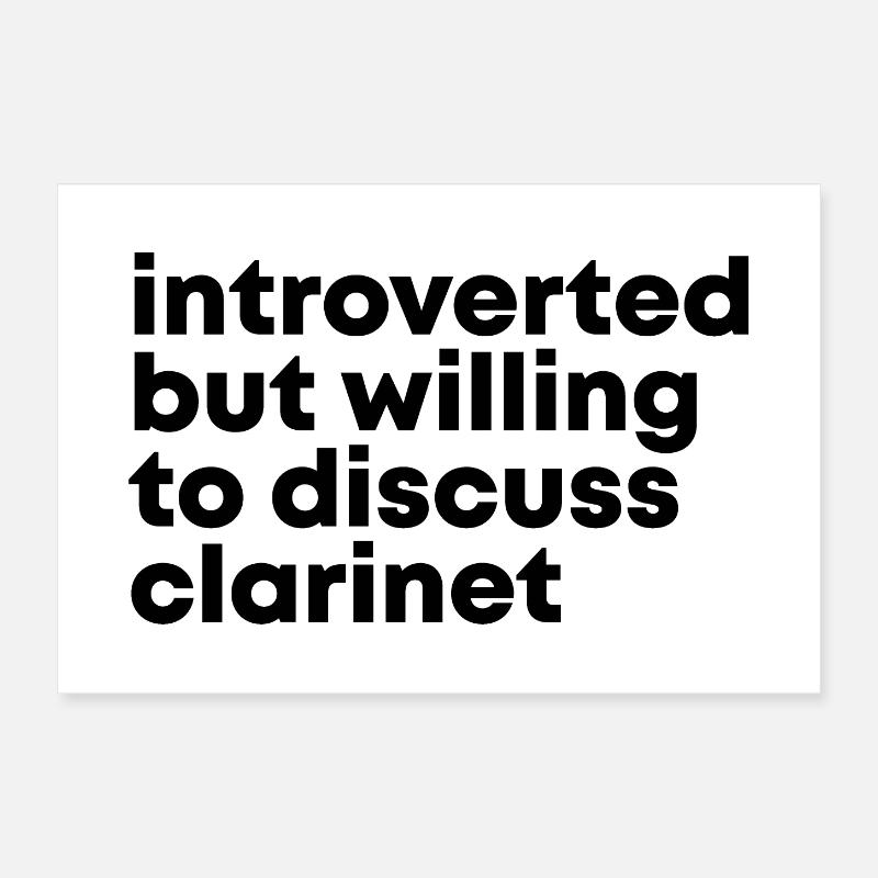 Klarinette Poster 30x20 cm