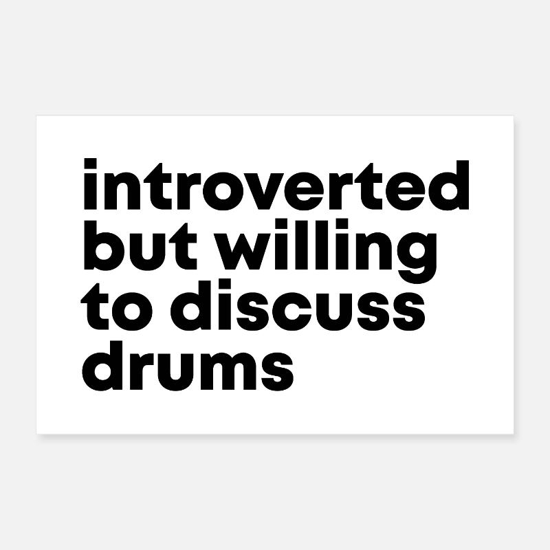 Drum Poster 12" x 8" (30x20 cm)