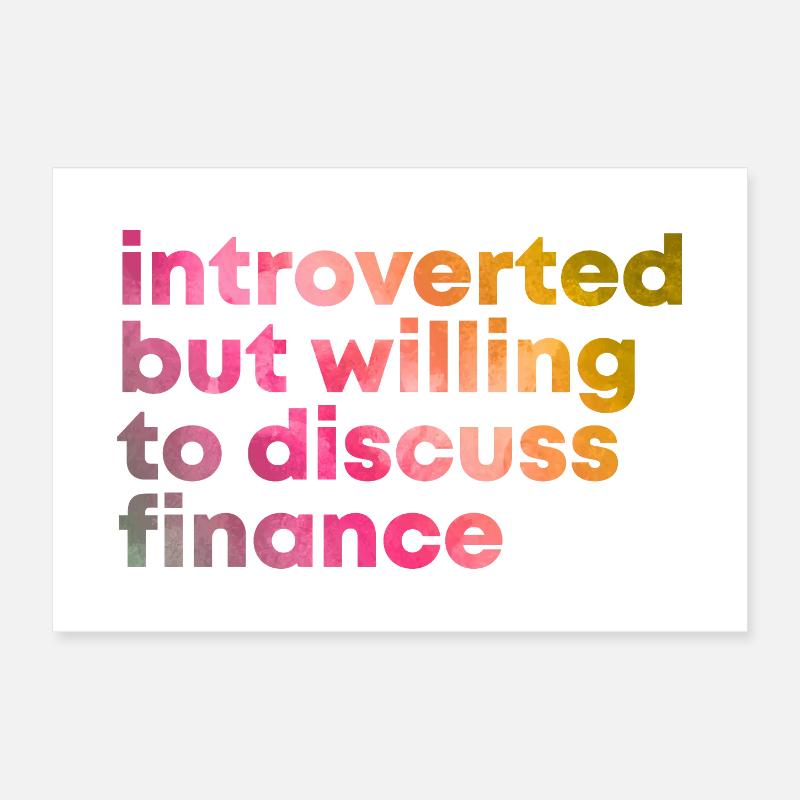 Finance Poster 12" x 8" (30x20 cm)