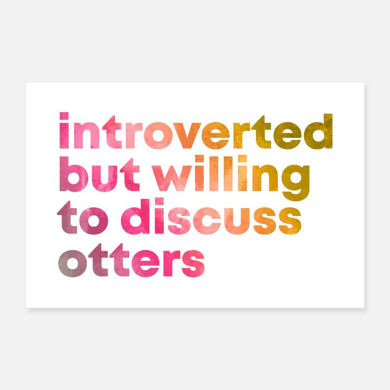 Otter Poster 30x20 cm