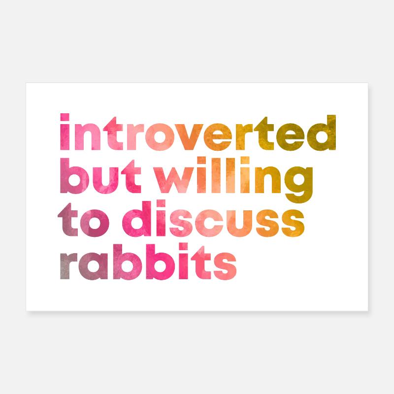 Rabbit Poster 12" x 8" (30x20 cm)