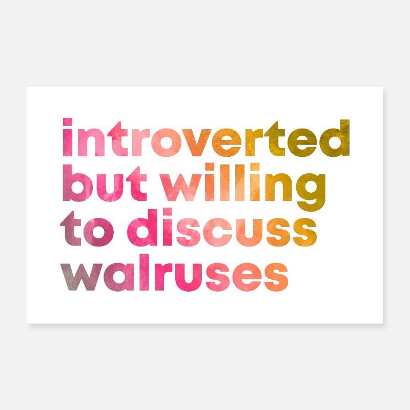 Walross Poster 30x20 cm