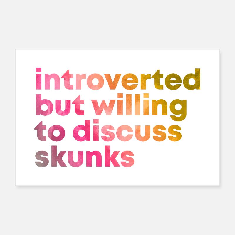 Skunk Skunk Poster 12" x 8" (30x20 cm)