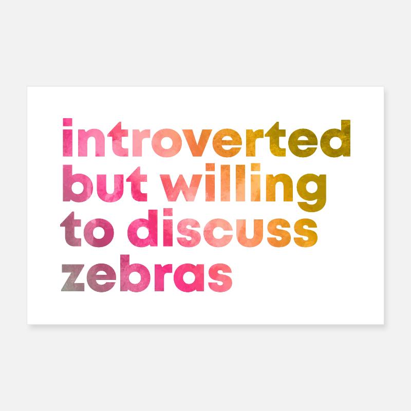 Zebra Poster 30x20 cm