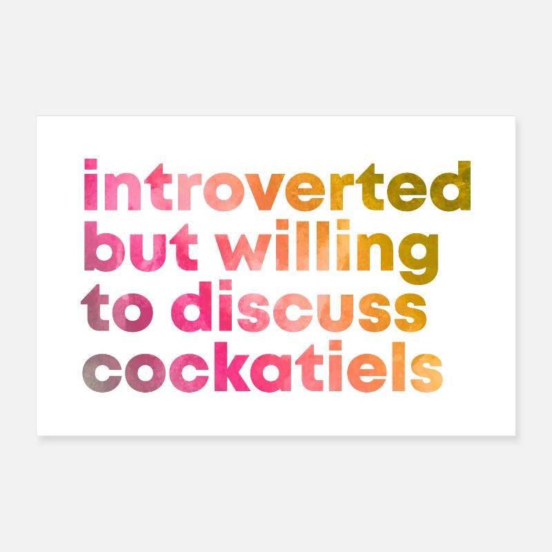 calopsitte Poster 30 x 20 cm