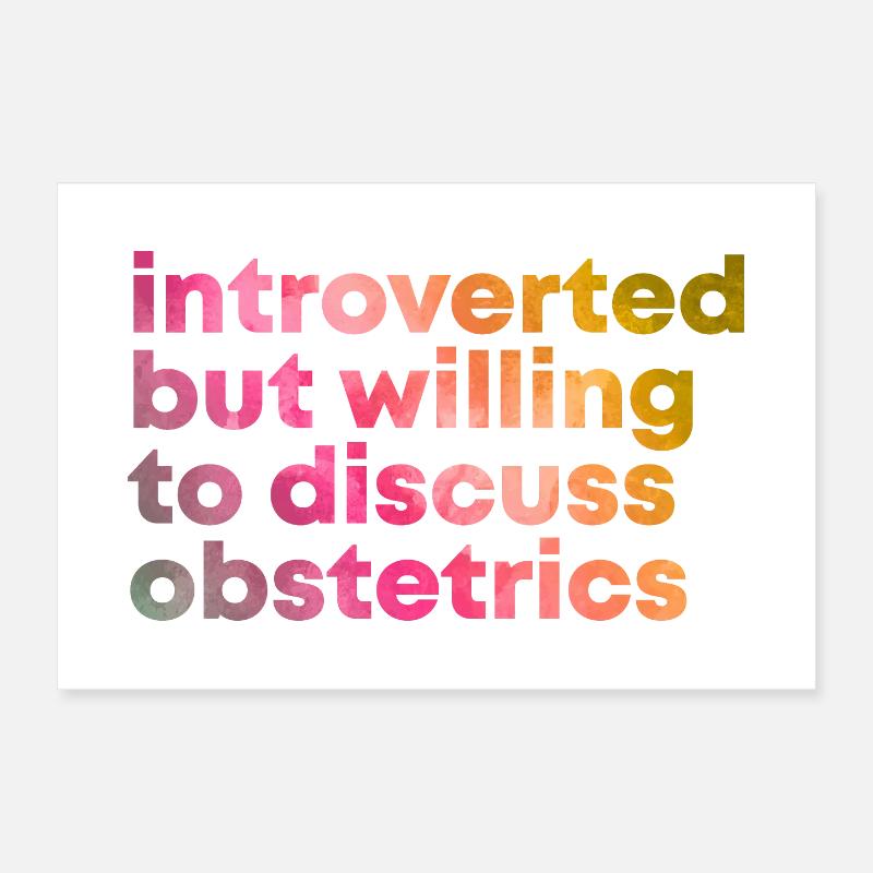 Geburtshilfe Poster 30x20 cm