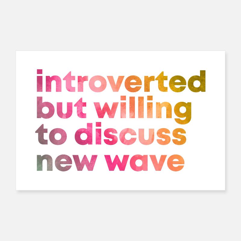 New Wave Poster 12" x 8" (30x20 cm)