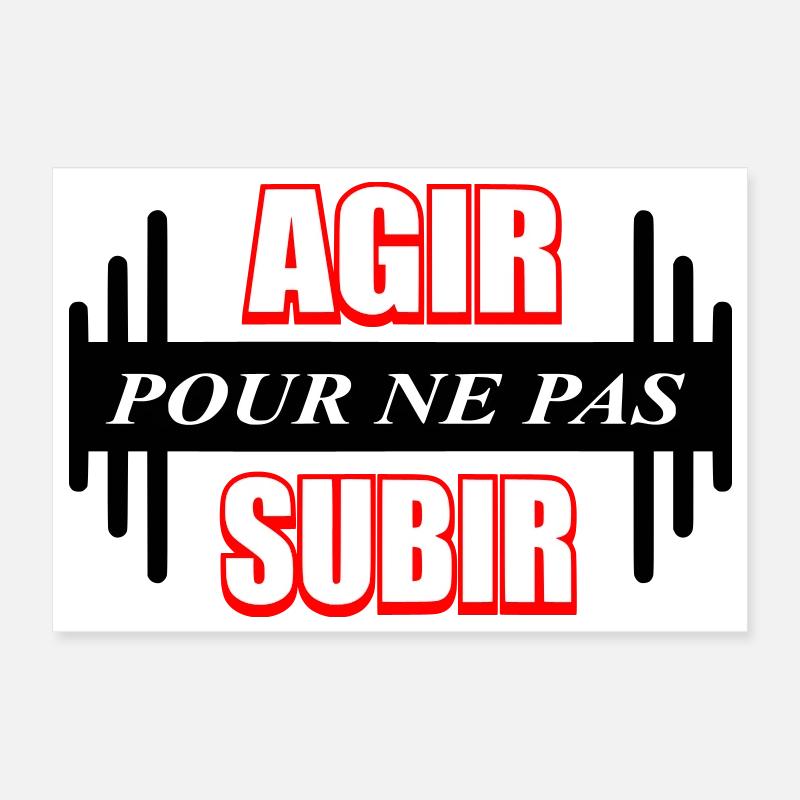 Agir pour ne pas subir Poster 30 x 20 cm