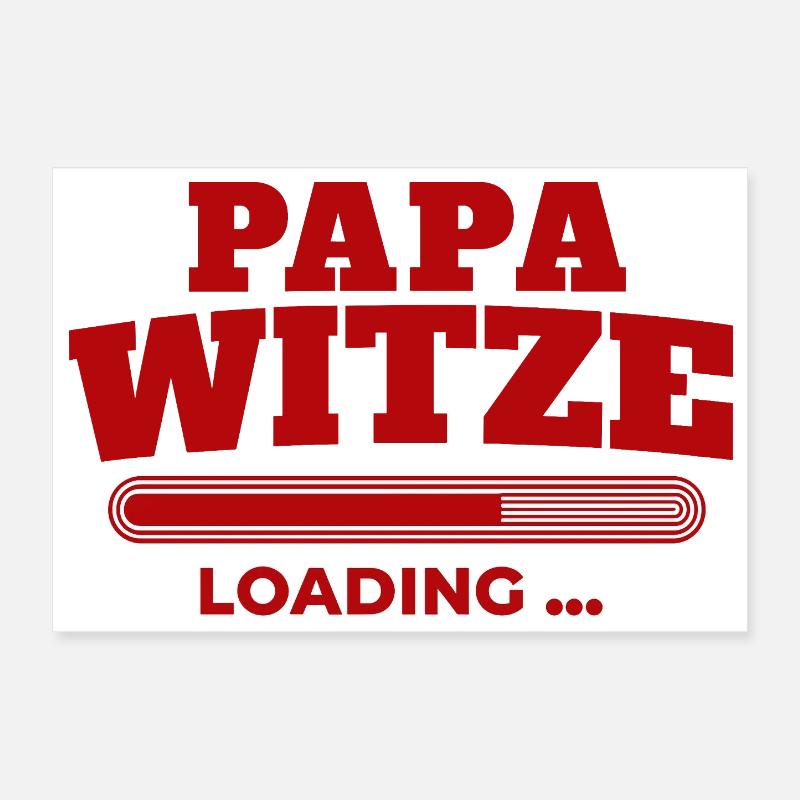 PapaJokes Loading Bar Poster 12" x 8" (30x20 cm)