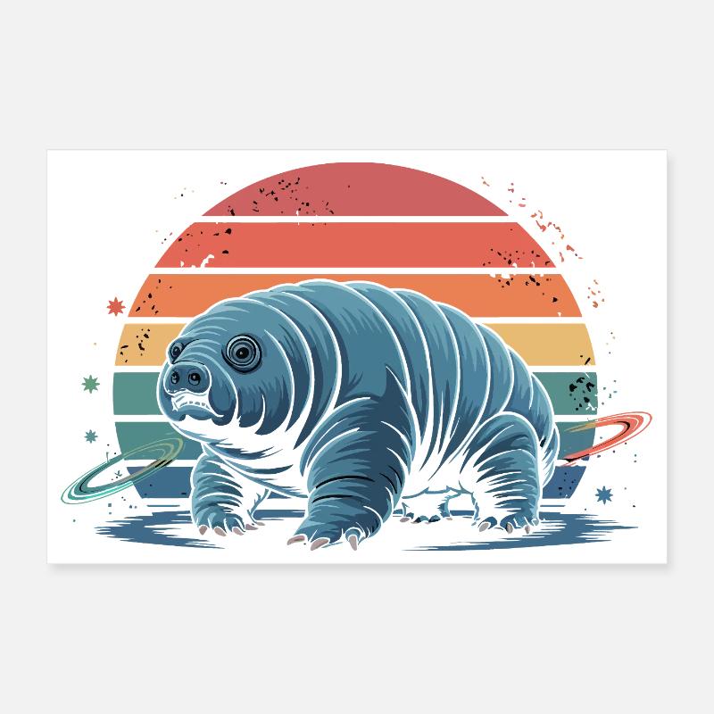 Chien de l’espace imaginatif Poster 30 x 20 cm