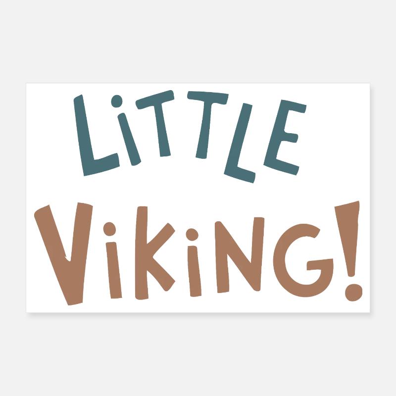 Petit Viking Joyeux Poster 30 x 20 cm