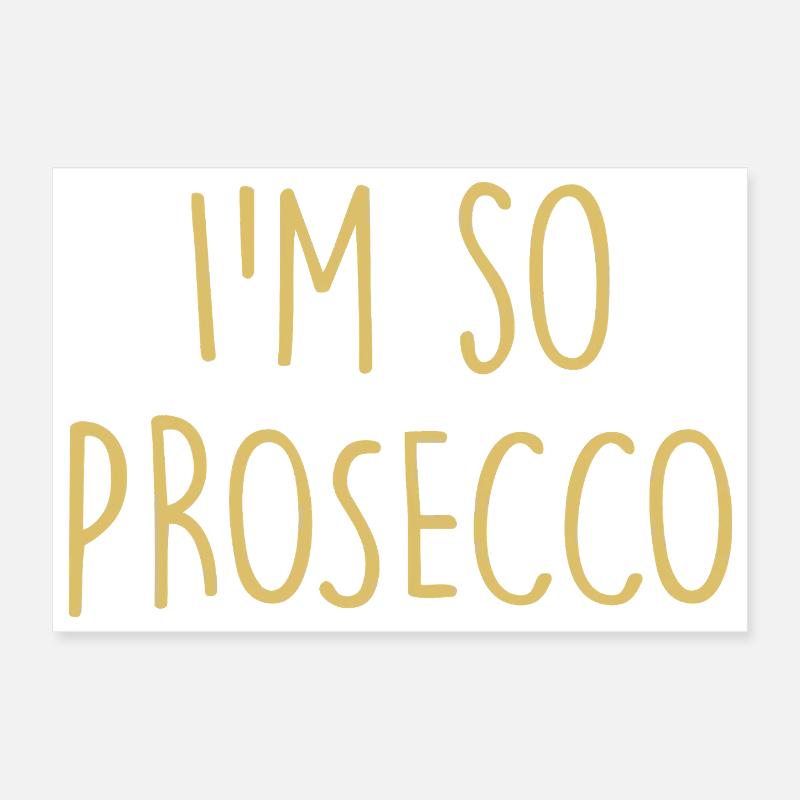 Prosecco Poster 12" x 8" (30x20 cm)