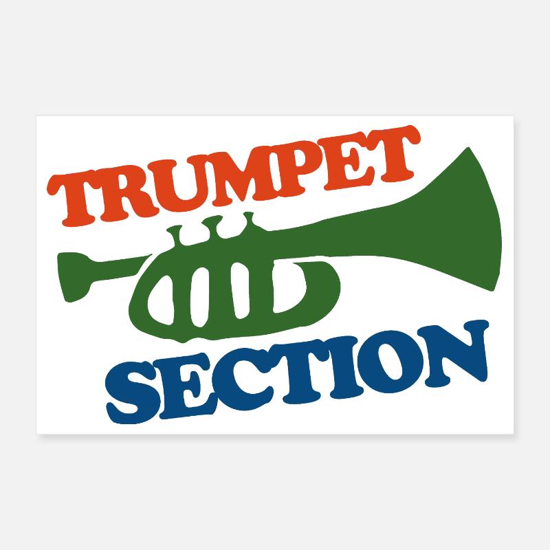 Trumpet Section Logo Tee Poster 12" x 8" (30x20 cm)