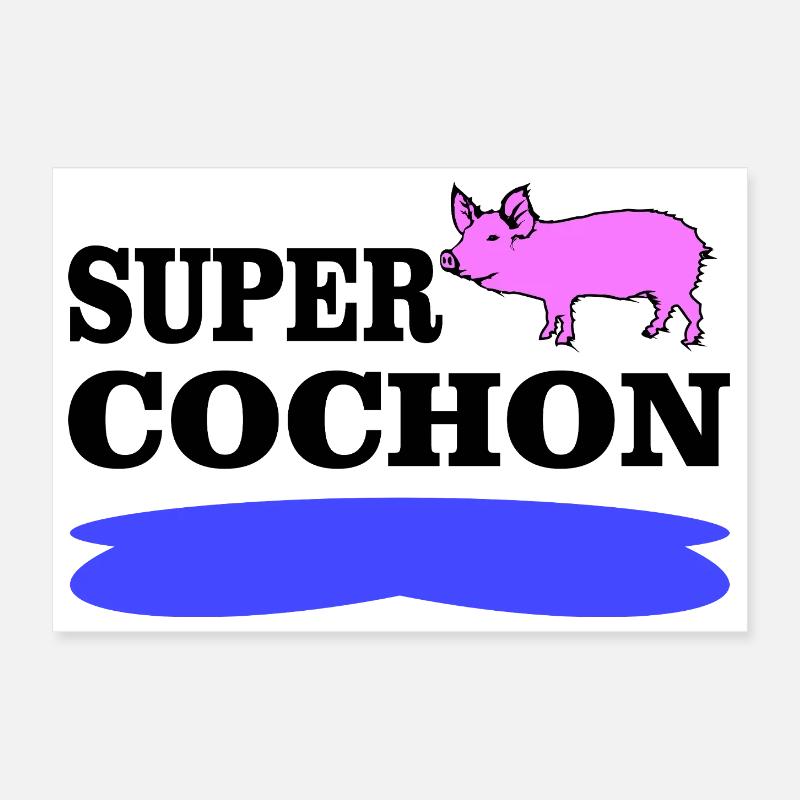 SUPER-PIG Poster 30x20 cm