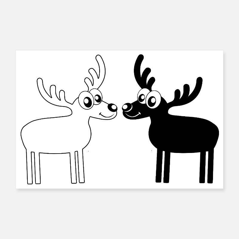 Élans Poster 30 x 20 cm