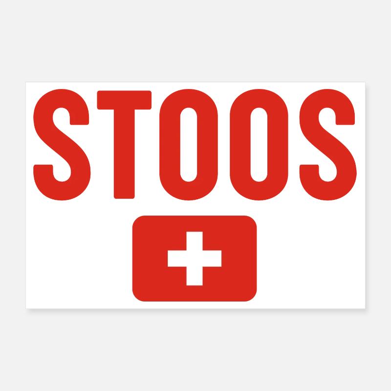 Drapeau suisse de Stoos Poster 30 x 20 cm