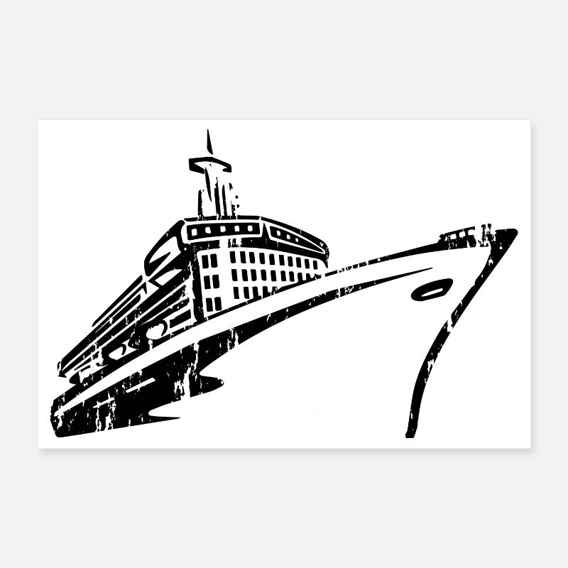 Bateau de croisière Navire de croisière Luxe Poster 30 x 20 cm