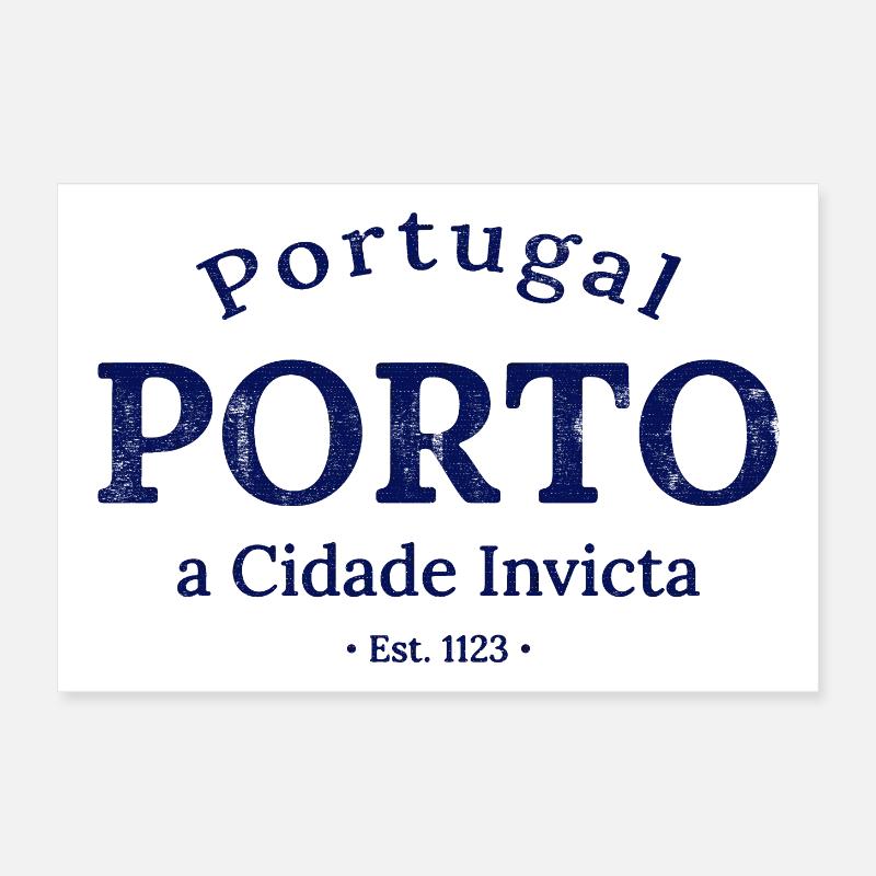 Porto a Cidade Invicta Est 1123 Poster 12" x 8" (30x20 cm)