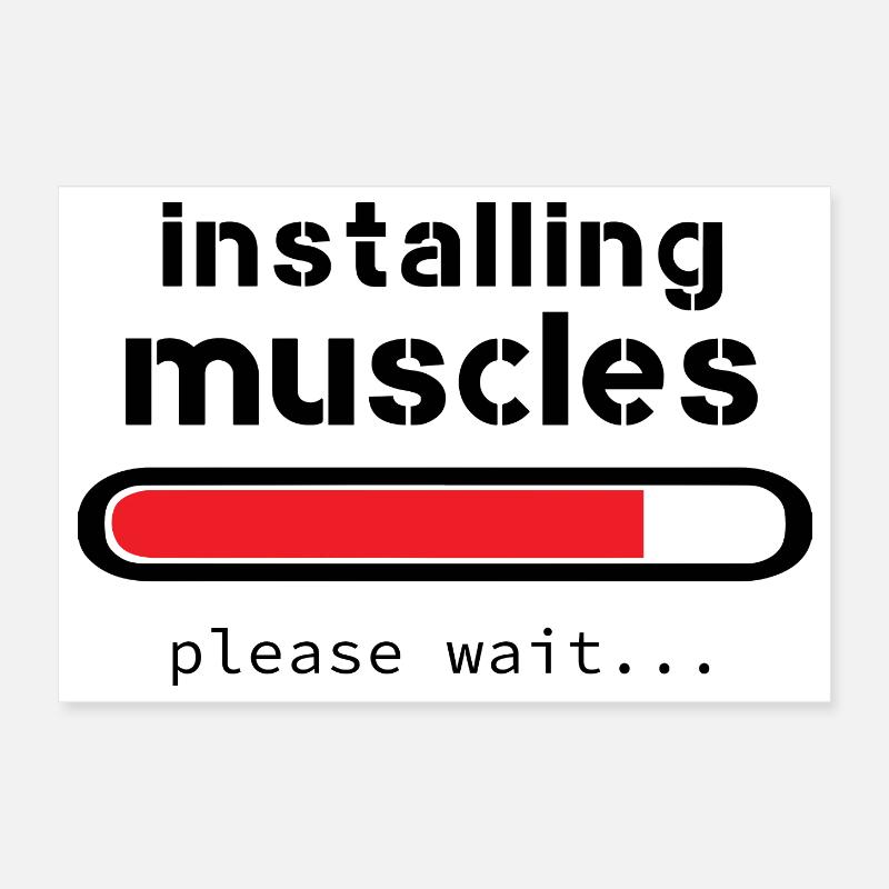 installing muscles Poster 30 x 20 cm