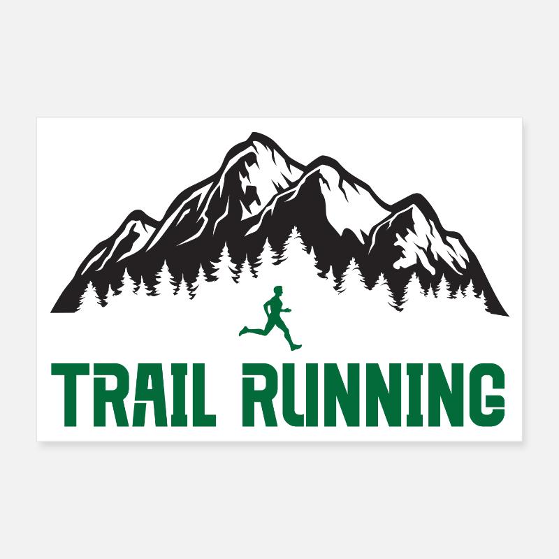 Course sur sentier Poster 30 x 20 cm