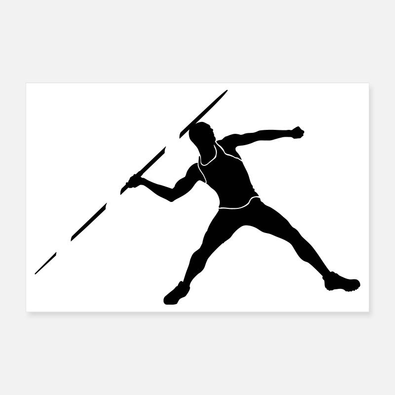 Speerwerfer Poster 30x20 cm