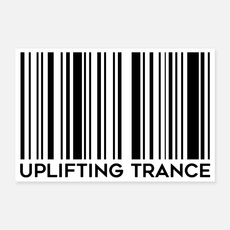 Erhebender Trance-Barcode Poster 30x20 cm