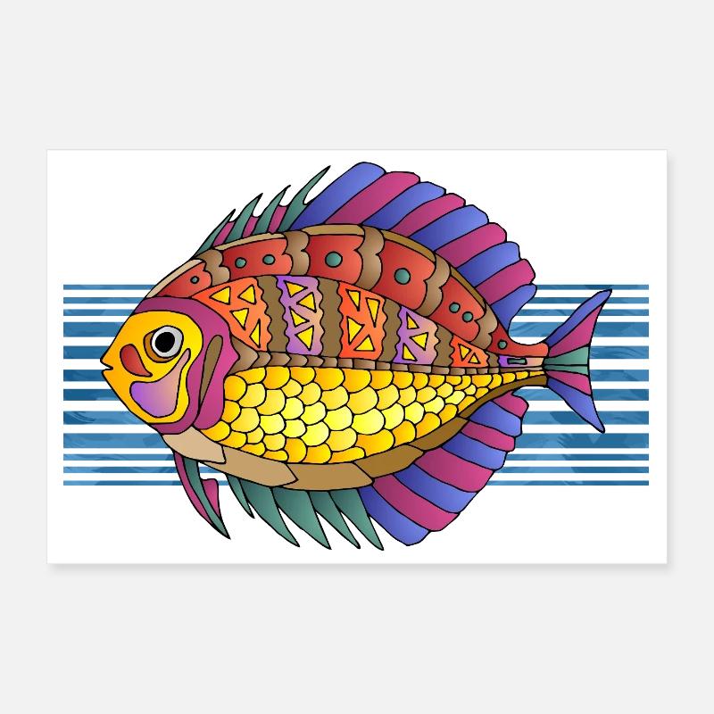 Fisch Poster 30x20 cm