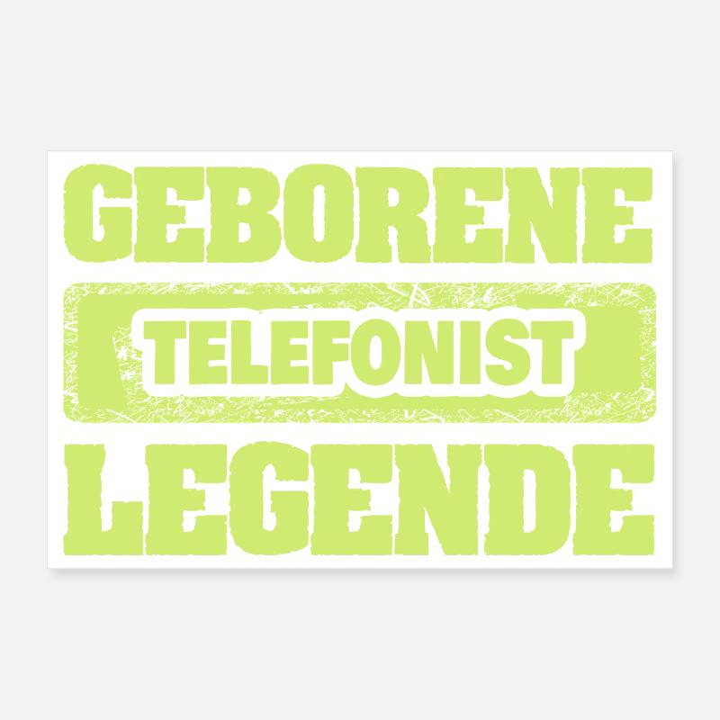 Occupation: Telephone operator Poster 12" x 8" (30x20 cm)