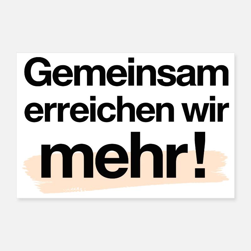 Accomplissez plus ensemble Shirt Poster 30 x 20 cm