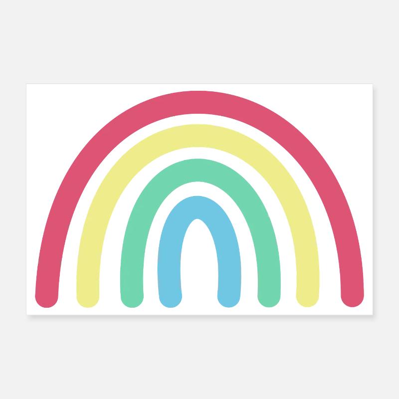 Rainbow Poster 12" x 8" (30x20 cm)