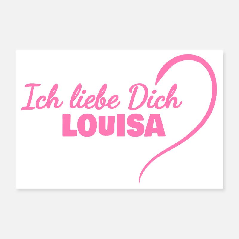 Heart Louisa Poster 30 x 20 cm