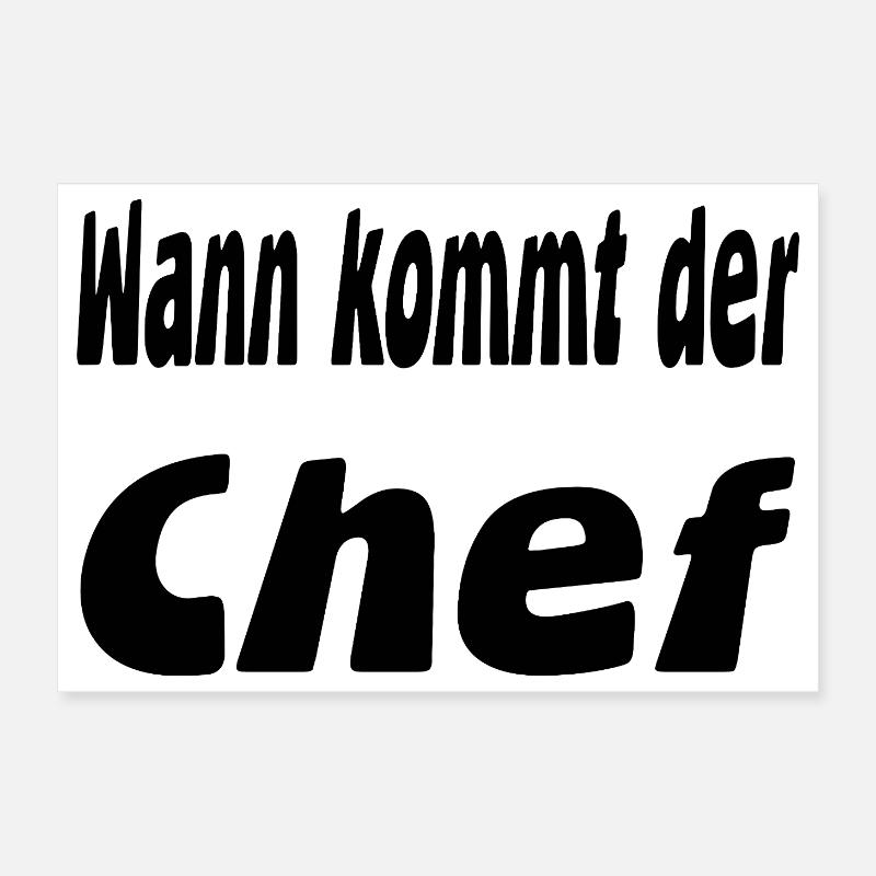 chef Poster 12" x 8" (30x20 cm)