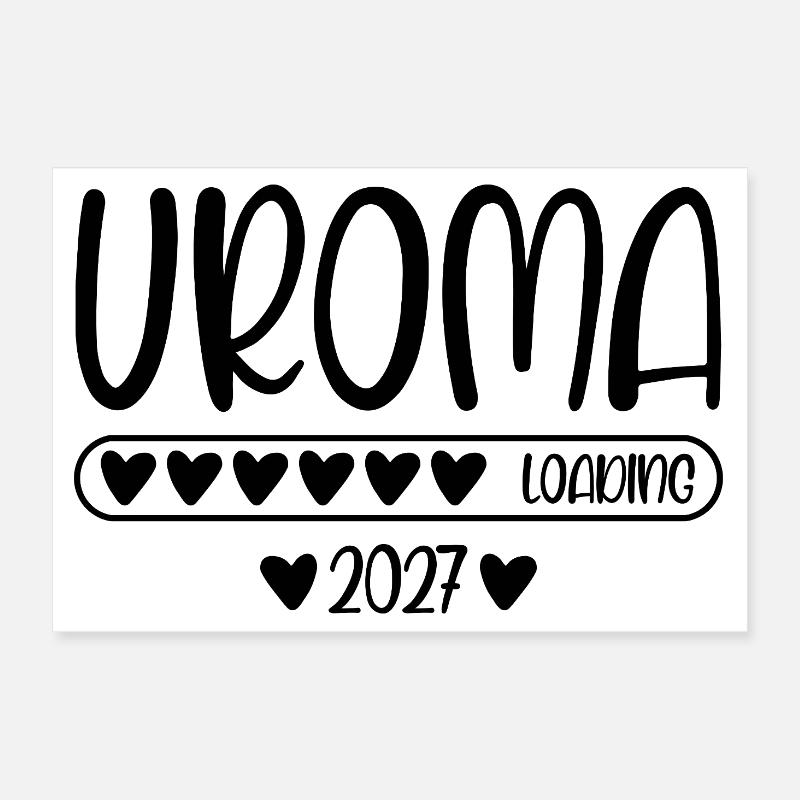 Great-grandma 2027 loading Poster 12" x 8" (30x20 cm)