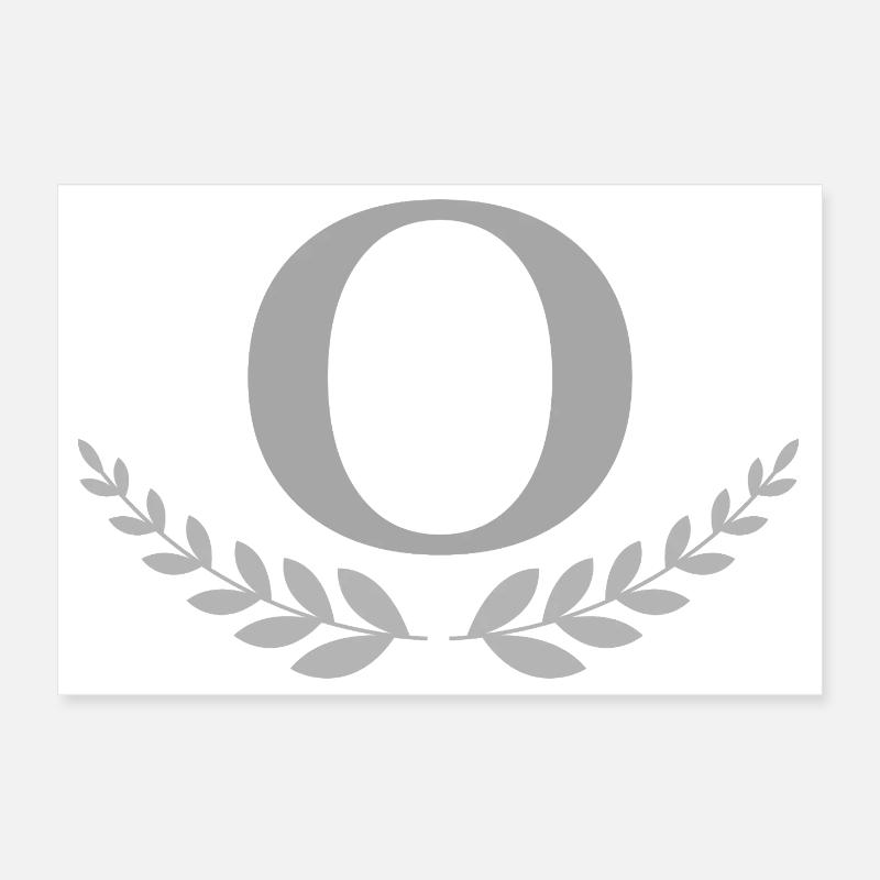 O Poster 12" x 8" (30x20 cm)