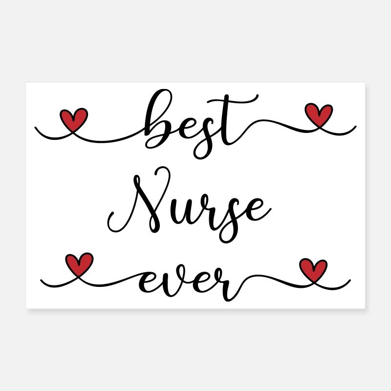 beste Krankenschwester Poster 30x20 cm