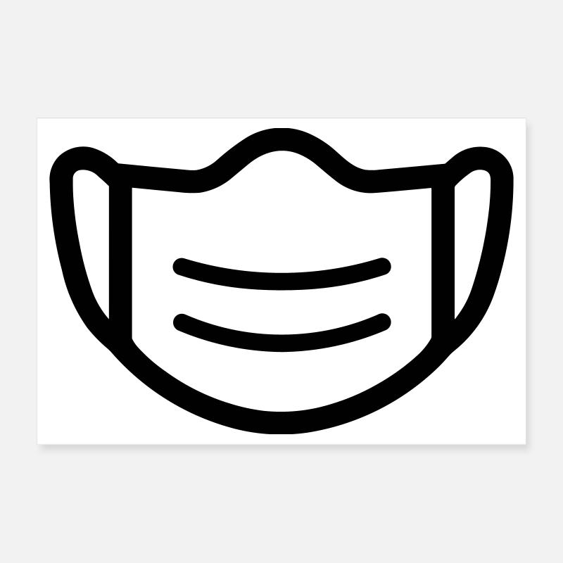 Maske Poster 30x20 cm