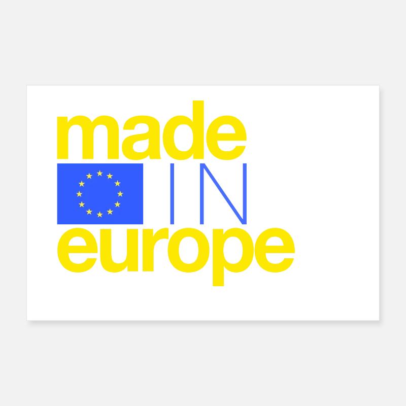 Made in Europe - Special edition Poster 12" x 8" (30x20 cm)