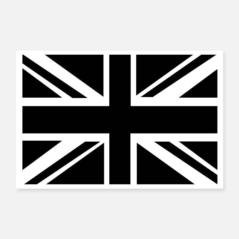 British Flag Poster 12" x 8" (30x20 cm)
