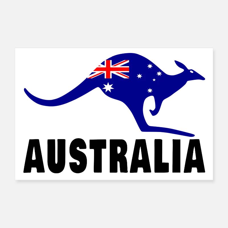 Australien Känguru / Geschenk / Geschenkidee Poster 30x20 cm
