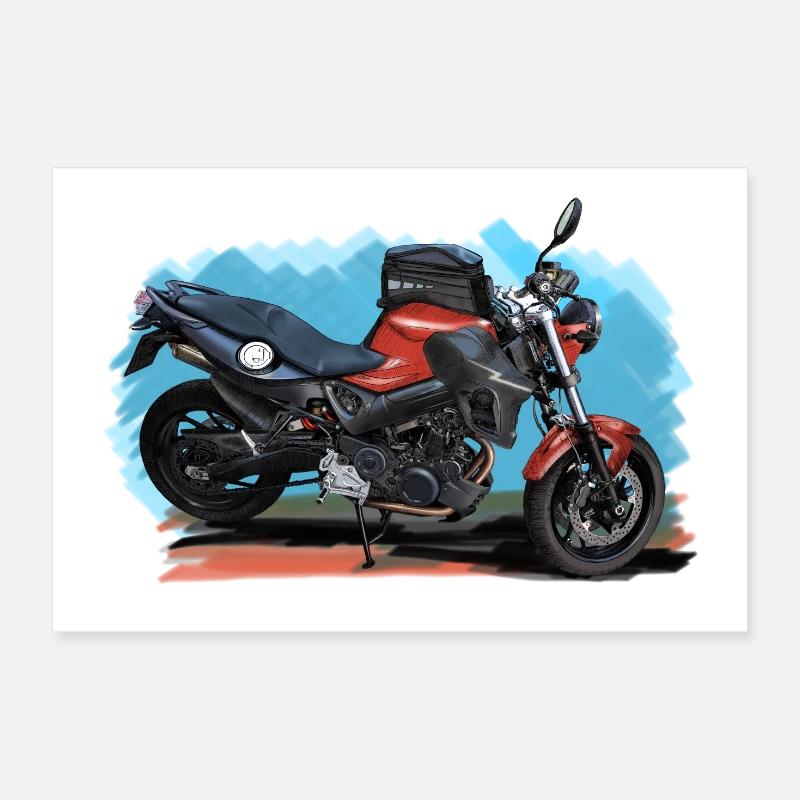 Motorrad Poster 30 x 20 cm