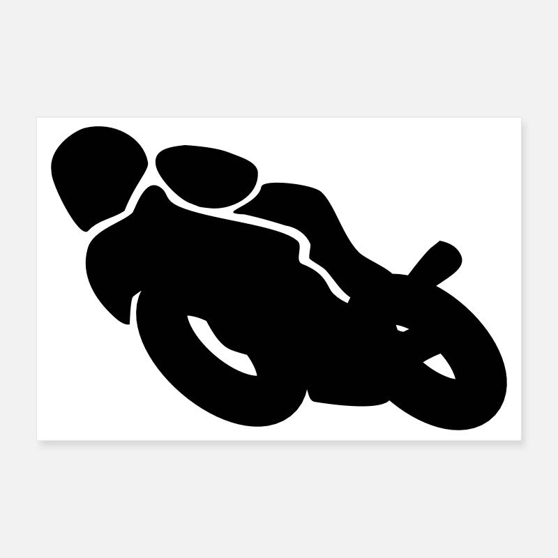motorcycle Poster 12" x 8" (30x20 cm)